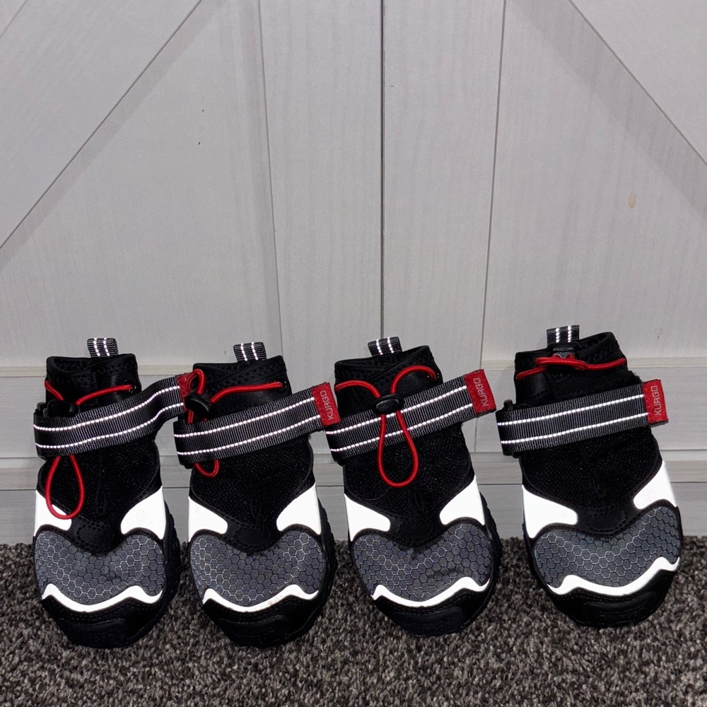 Kurgo Black and White Dog Boots